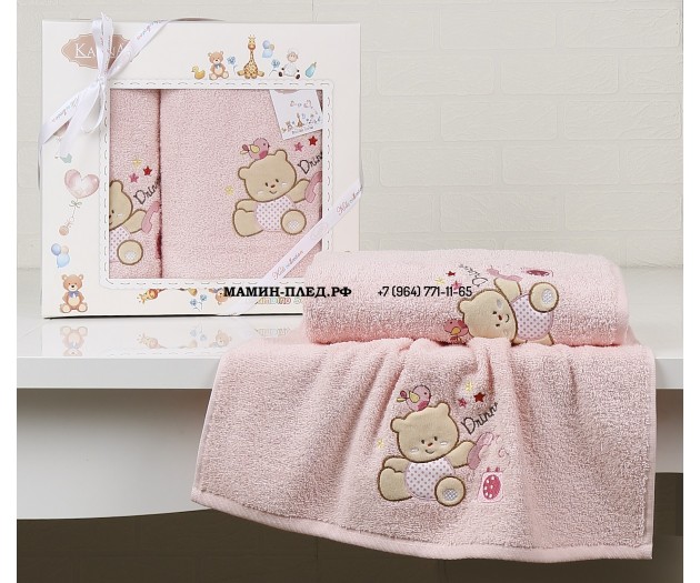 Комплект полотенец "KARNA" детский BAMBINO-BEAR 50x70-70х120 см 