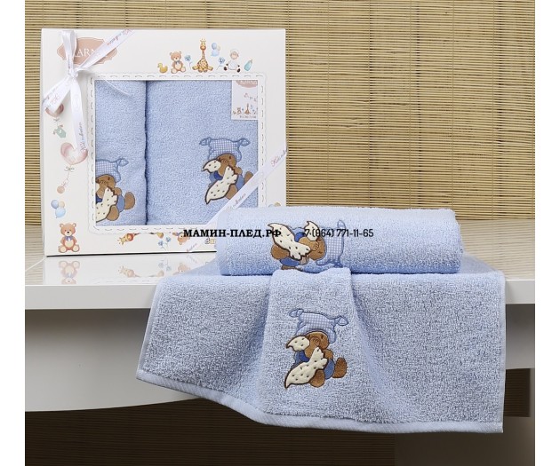Комплект полотенец "KARNA" детский BAMBINO-TEDDY 50x70-70х120 см 