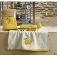 Кухонные полотенца "KARNA" LEMON 45x65 1/2 Желтый