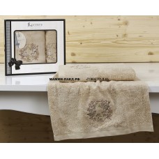 Комплект полотенец бамбук "LUCENTE" CORONA 50х90-70х140 см